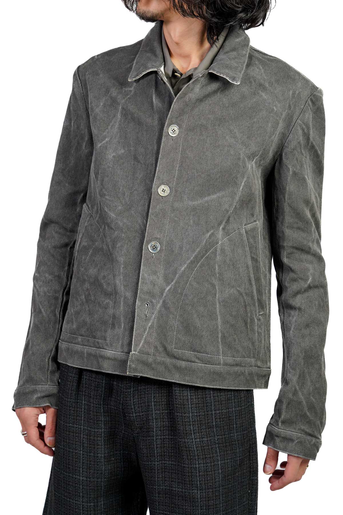 SPLIT LAYER BACK DENIM JACKET