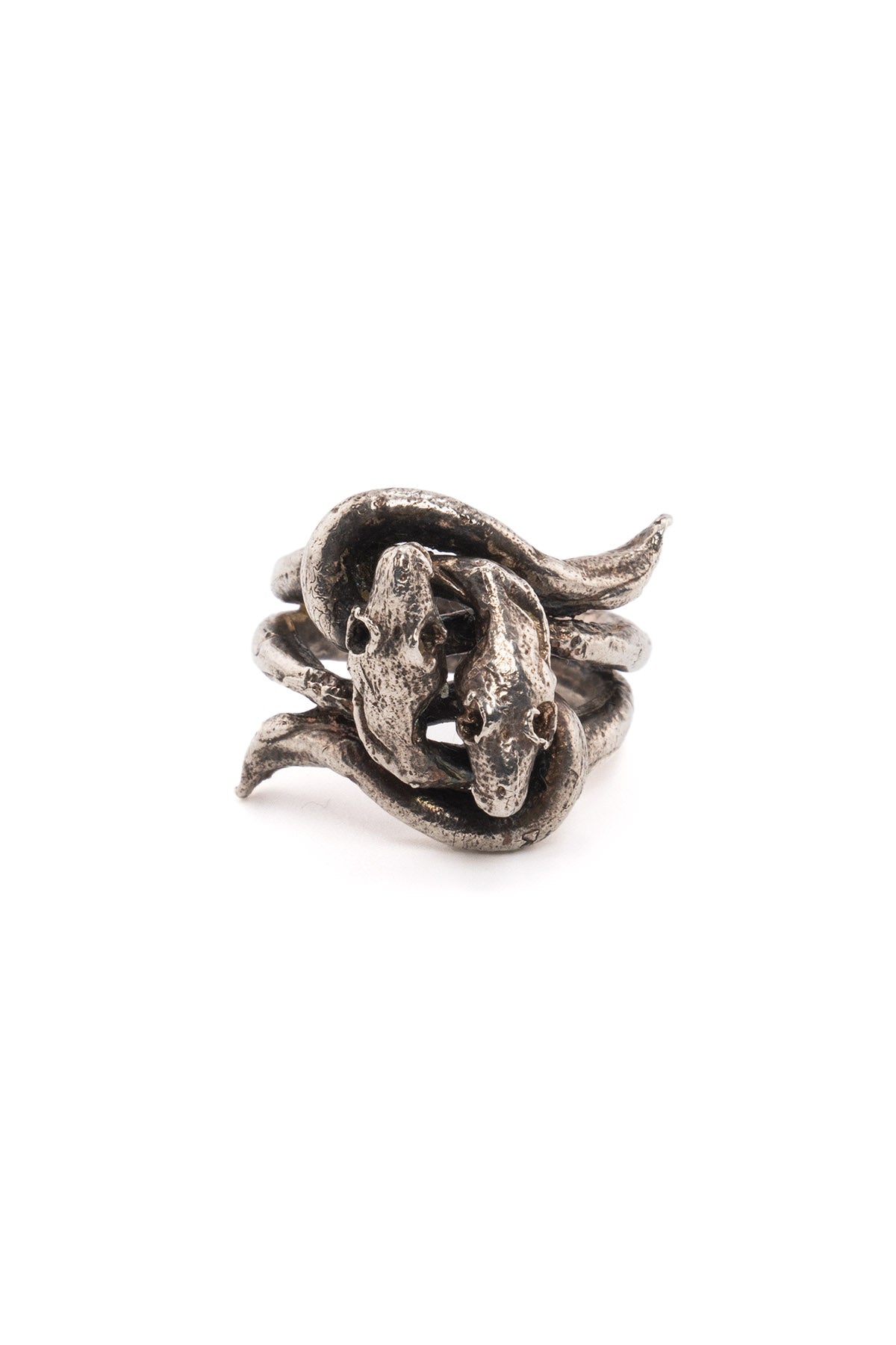 Double New Snake Pinkie Ring