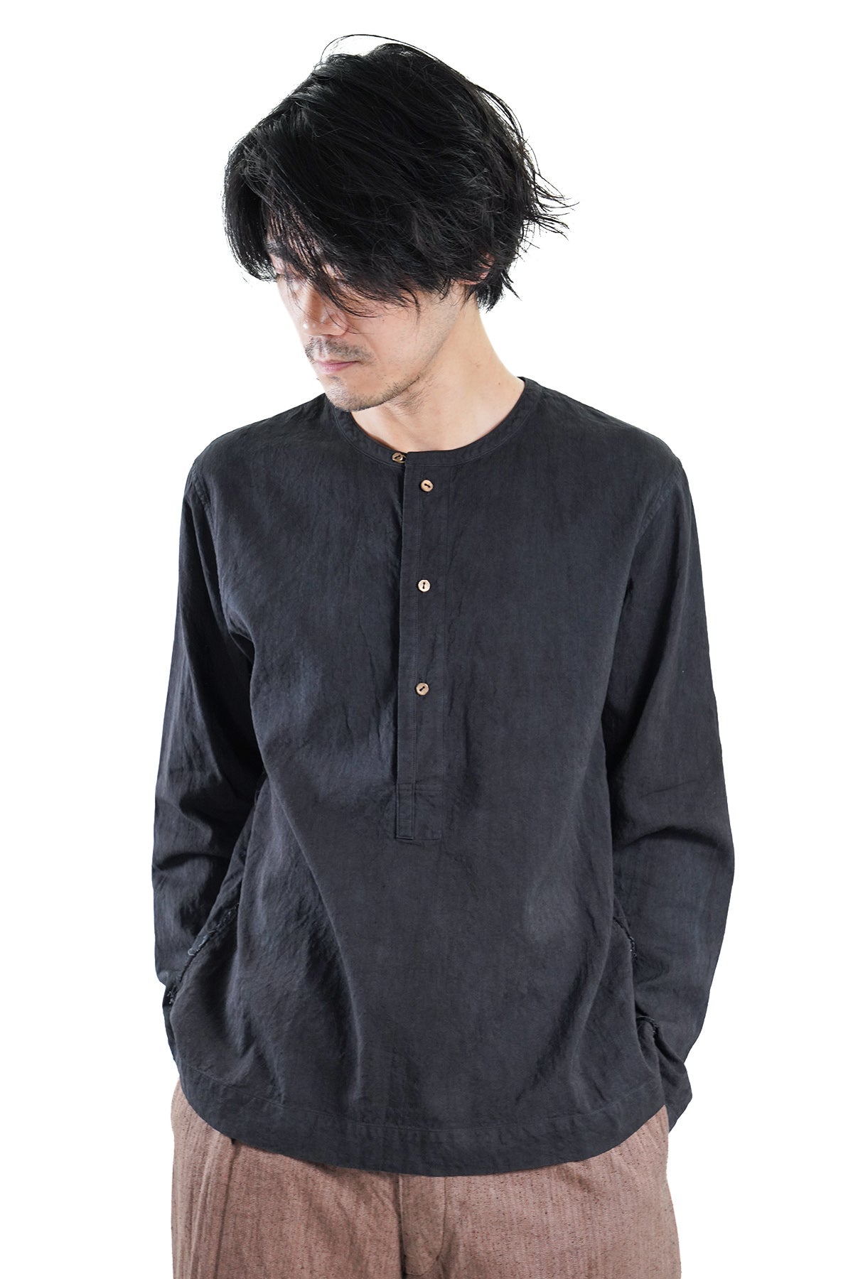 HENLEY NECK SHIRT
