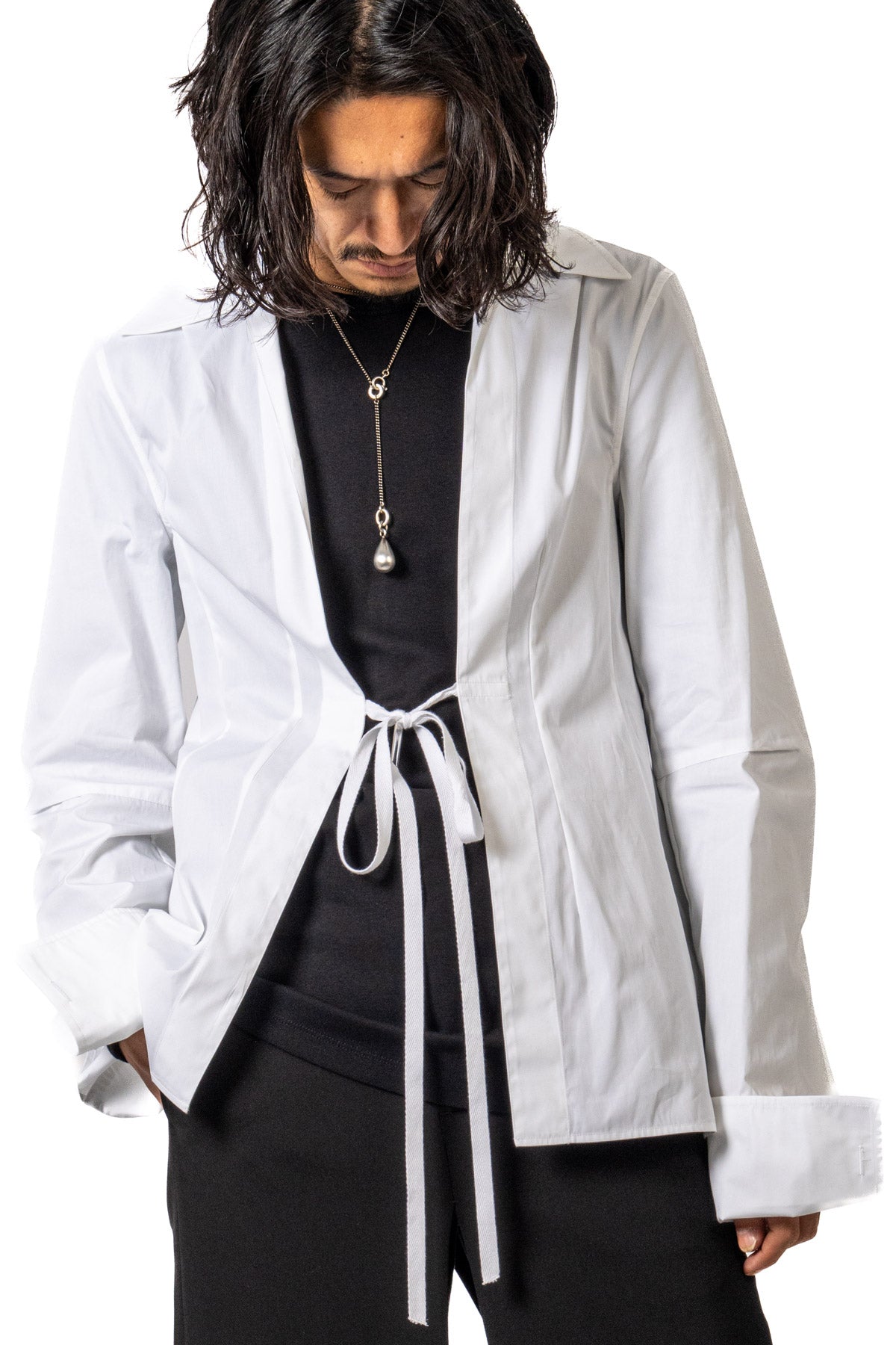 LAMBRECHT OPEN FRONT FITTED SHIRT