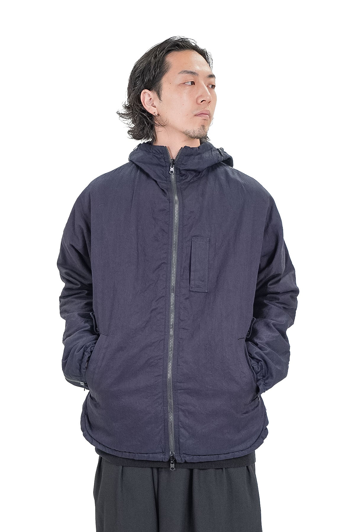 Y's BANG ON! / Reversible hood blouson Cotton denim & Nylon twill【40%OFF】