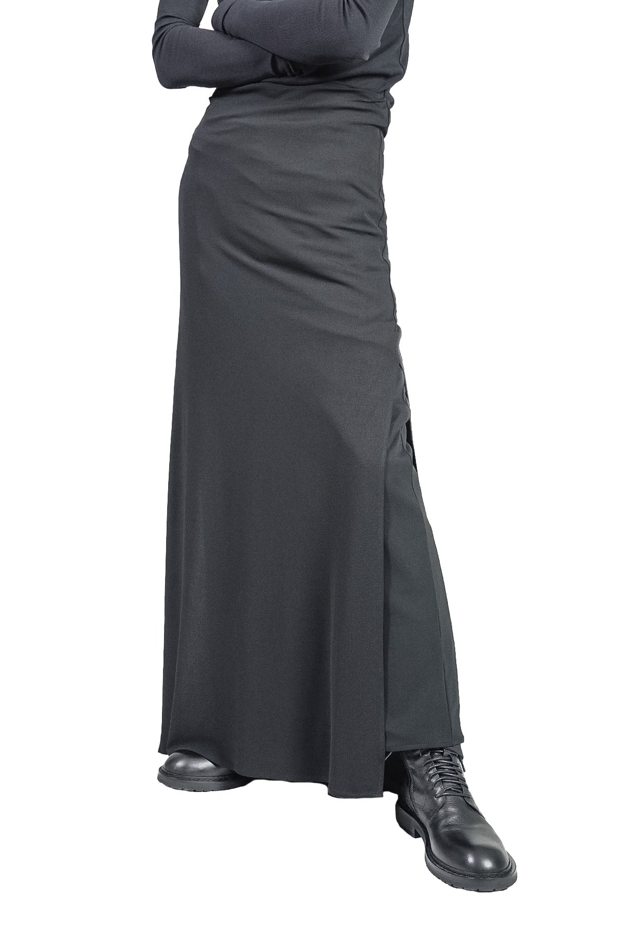 REX DOUBLE LAYER JERSEY SKIRT