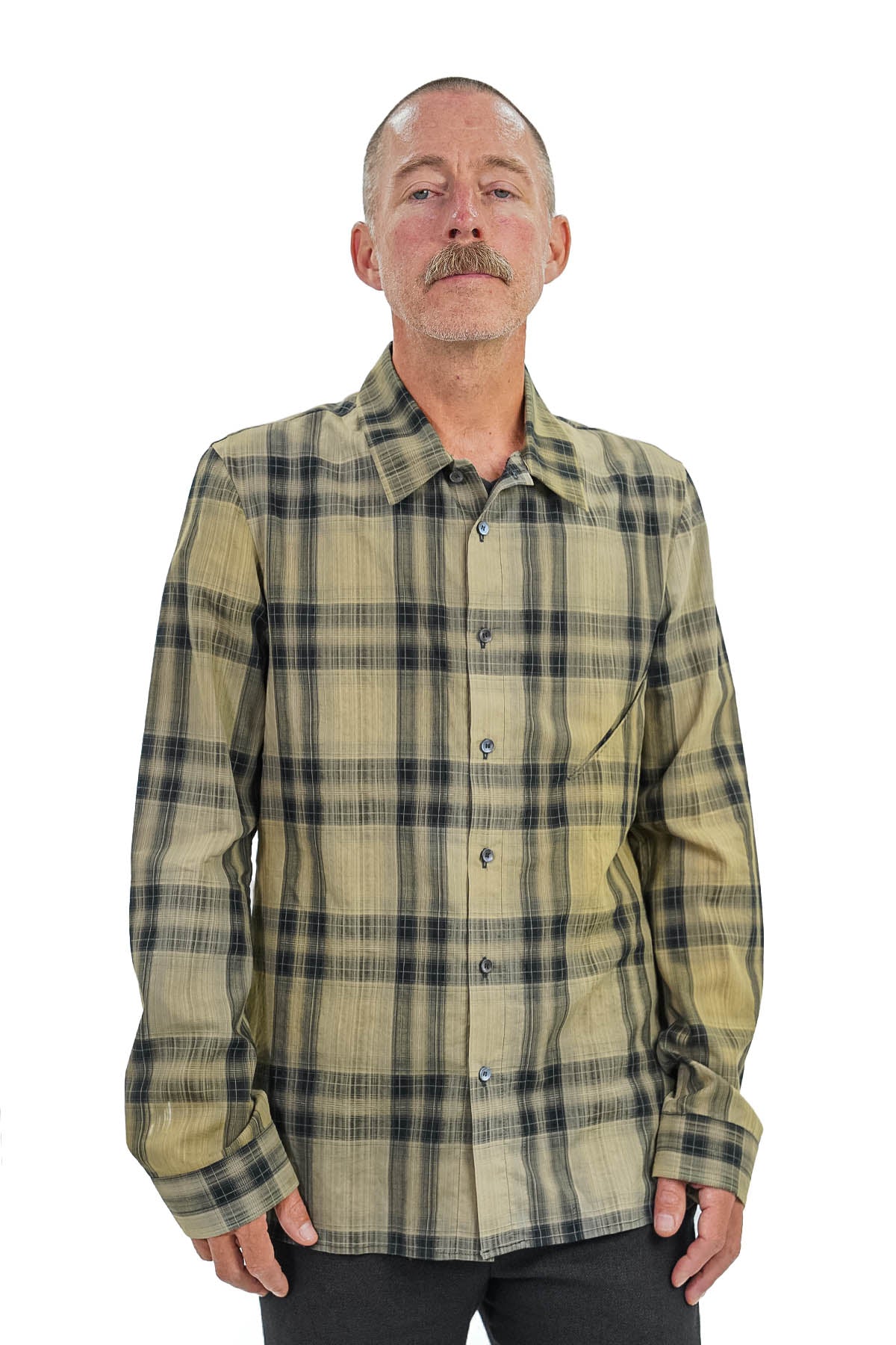 DIAGONAL FRONT POCKET MID FIT SHIRT
