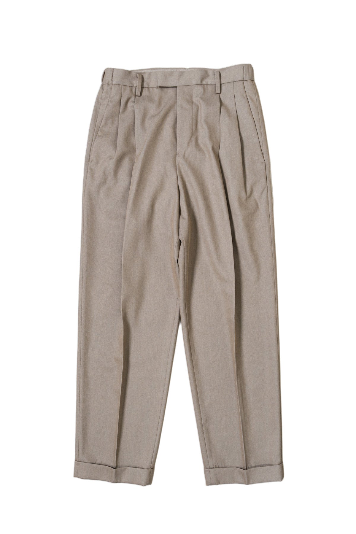 TWO TUCKS TAPERED TROUSERS