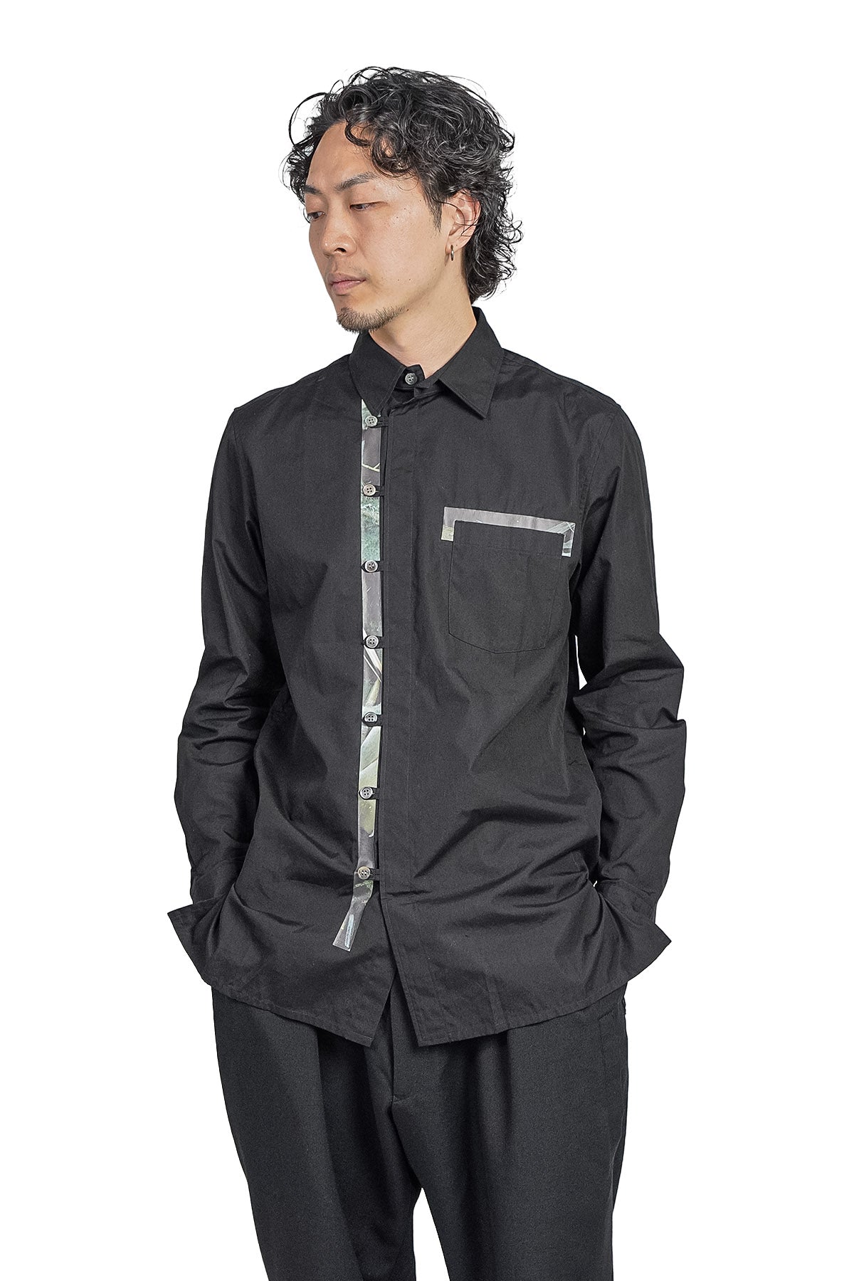 × Nicolai Bergmann / Tab Tape Shirt【50%OFF】