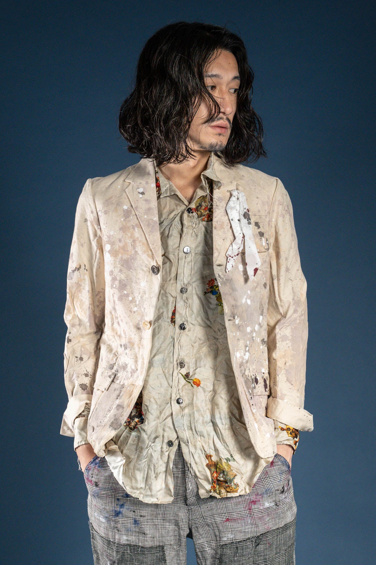 HAND PAINTED PATCHWORK BLAZER