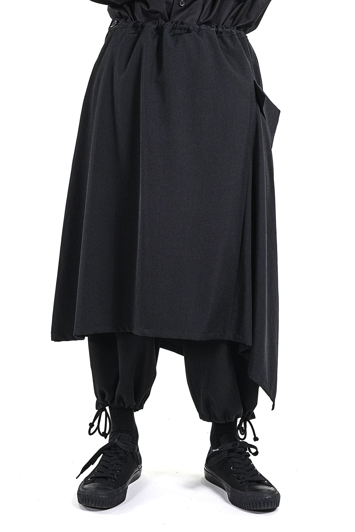 LEFT-SIDE GATHERED SKIRT