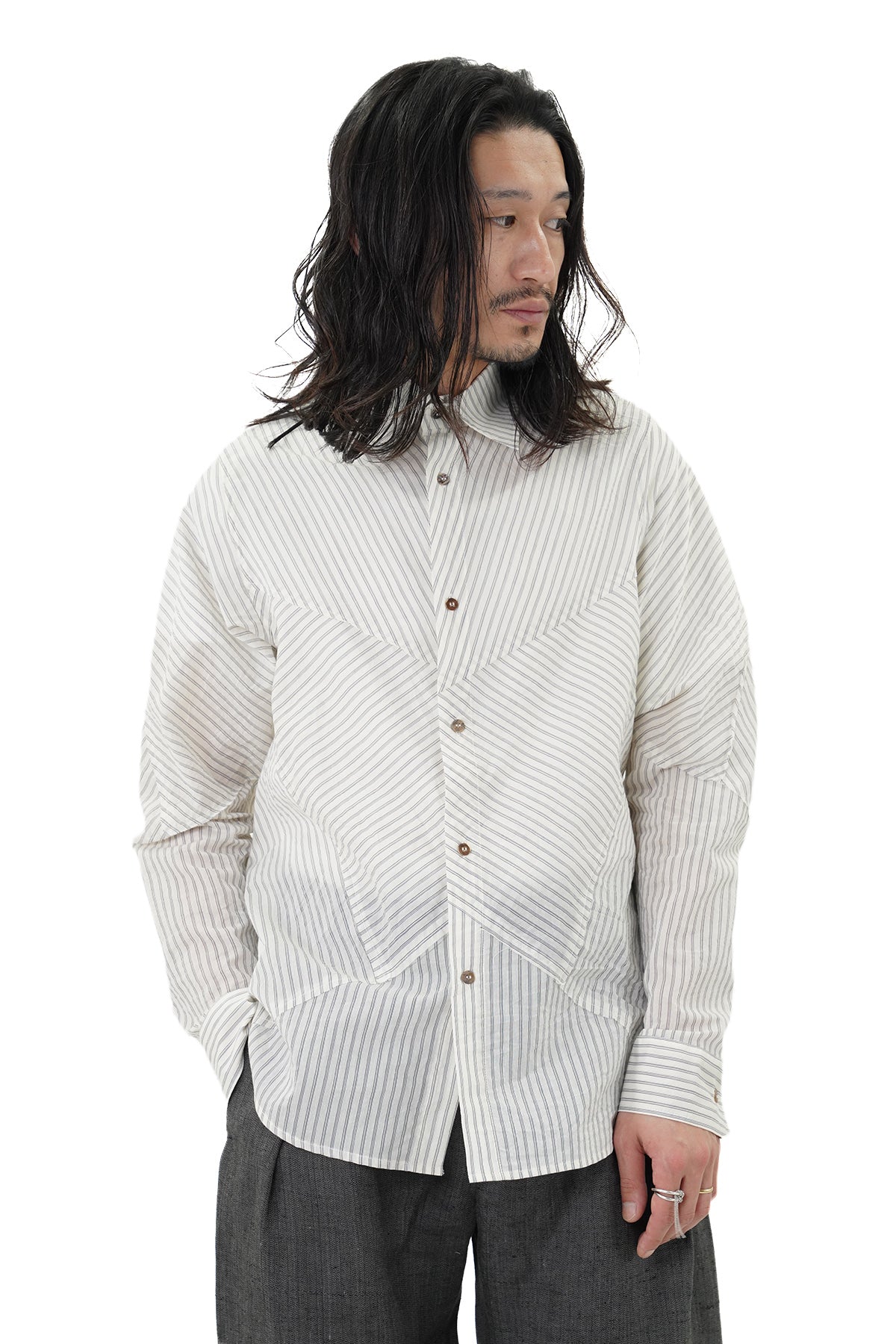 SANPIETRINI PATCHED OVERSIZE SHIRT