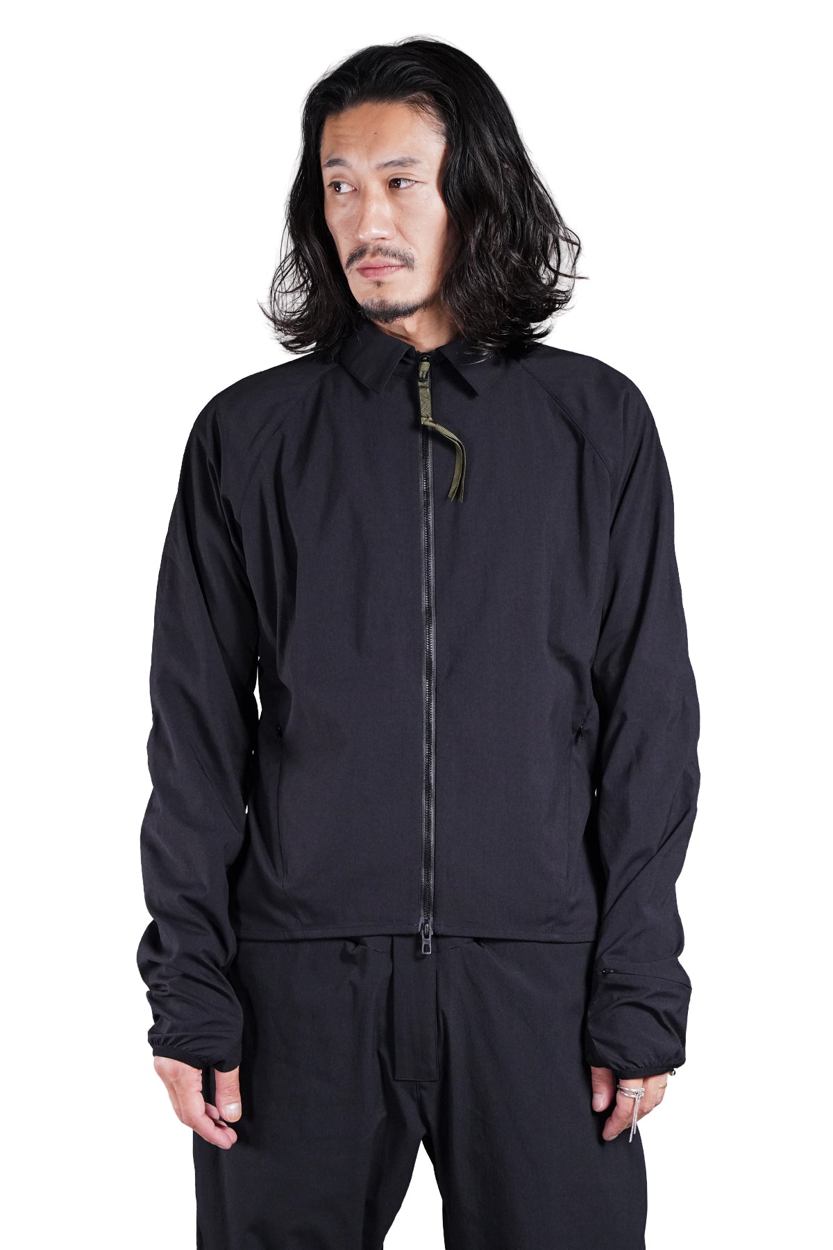 Nylon Stretch shirt jacket