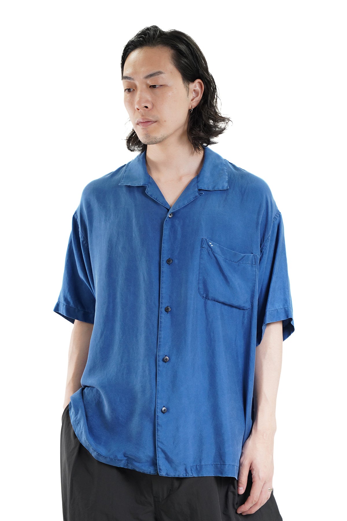 H/W INDIGO SILK SHIRT