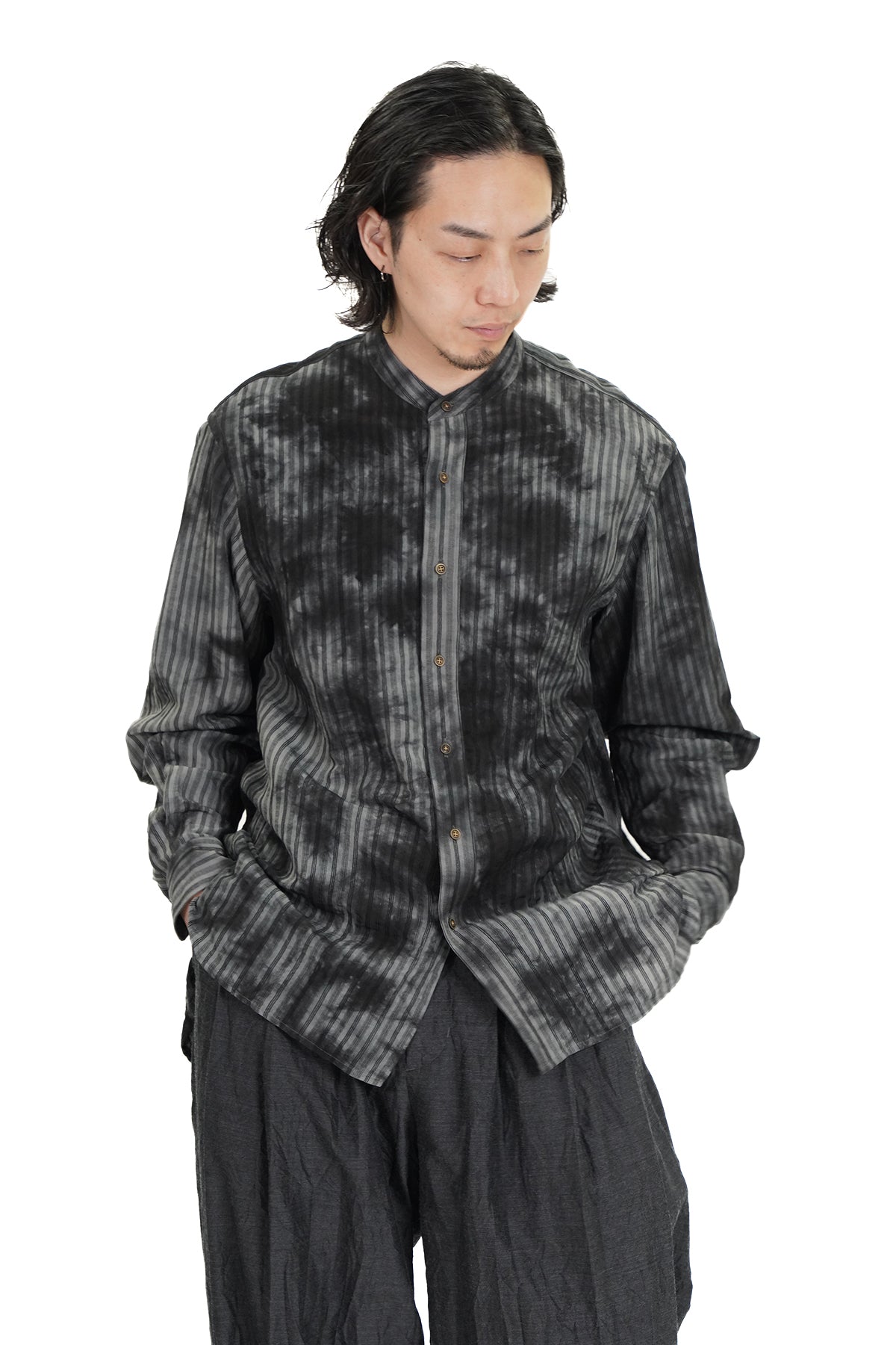 BAND COLLAR SHIRT