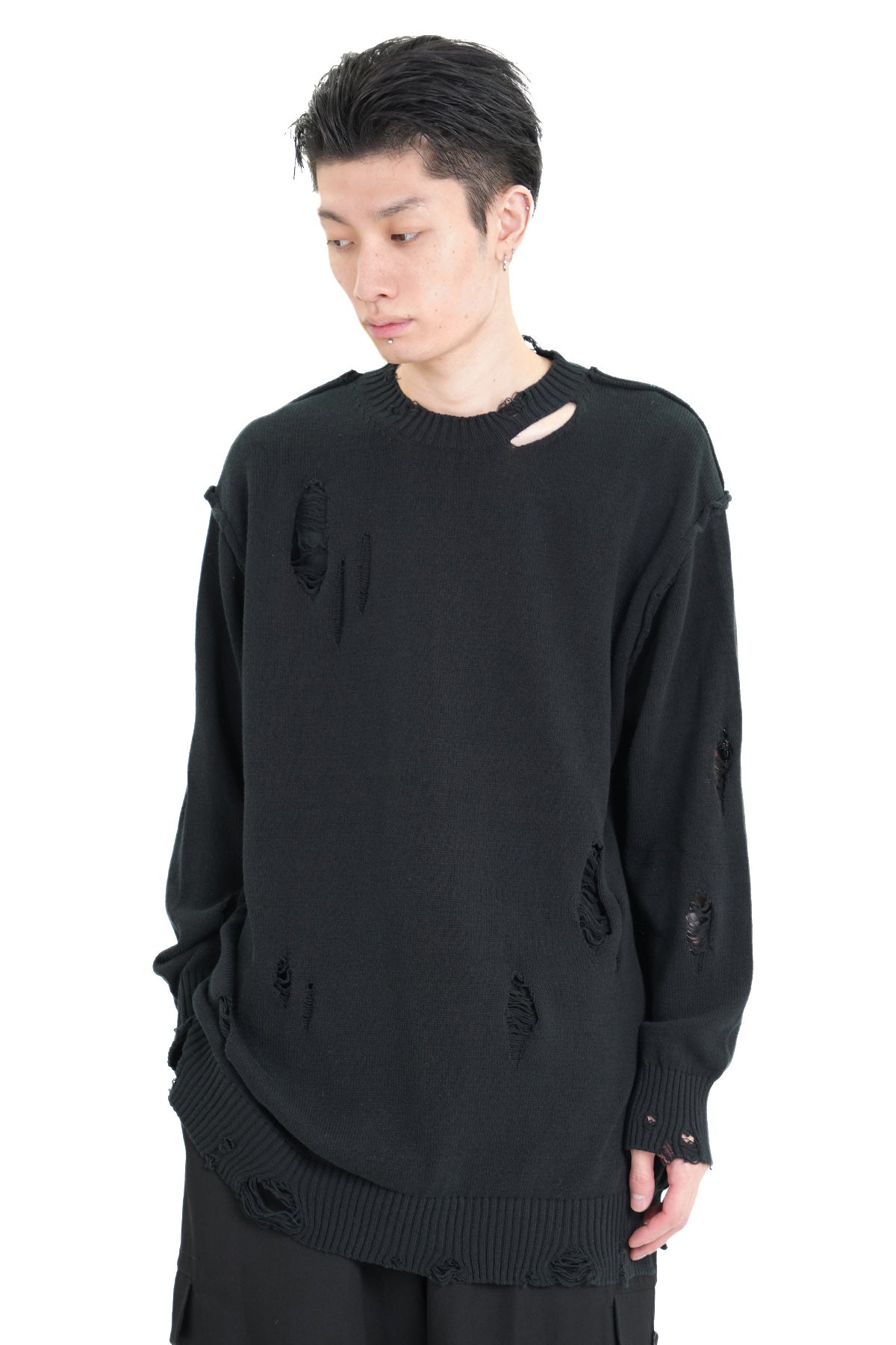 7G2P JERSEY ROUND NECK KNIT
